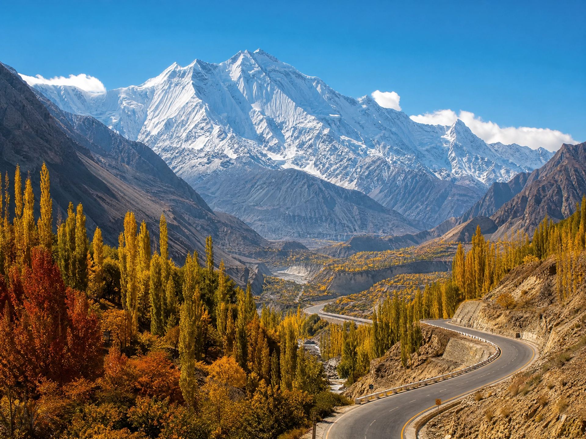 Hunza Valley Autumn Colours